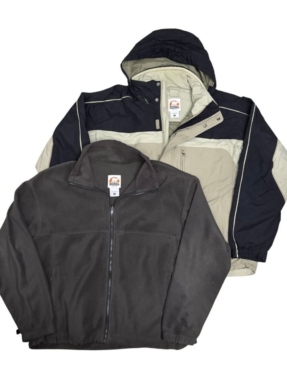SOREL 3-in-1 Parka Jacket Fleece Inner Waterproof Ski Snow Coat Mens XL